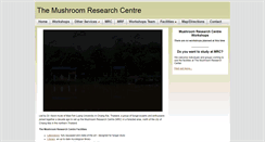 Desktop Screenshot of mushroomresearchcentre.com